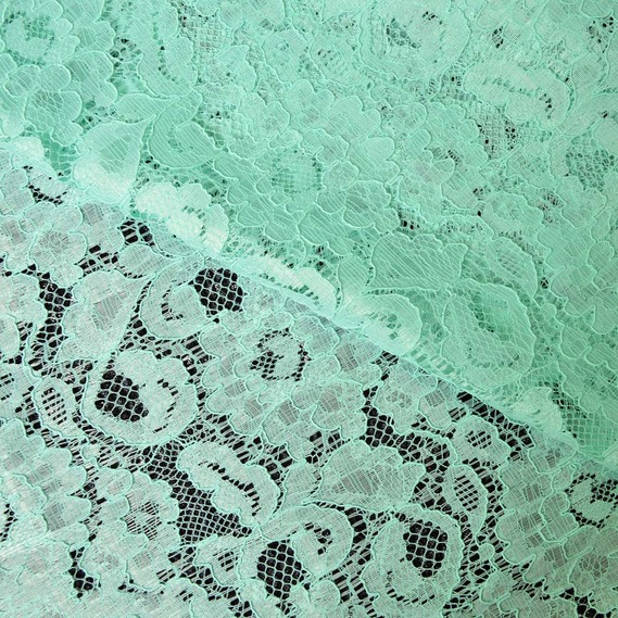 Ткань гипюр IDEIA Индонезия 2 1,45 м Мятный (2200004108711)