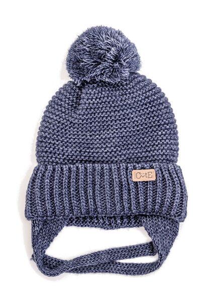 Шапка детская для мальчиков Майк D842 флис 44-48 см Меланж/Джинс