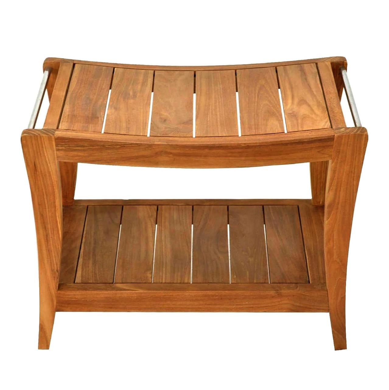 Табурет для ванной из дерева Эфера Охра (ТВН-008504)