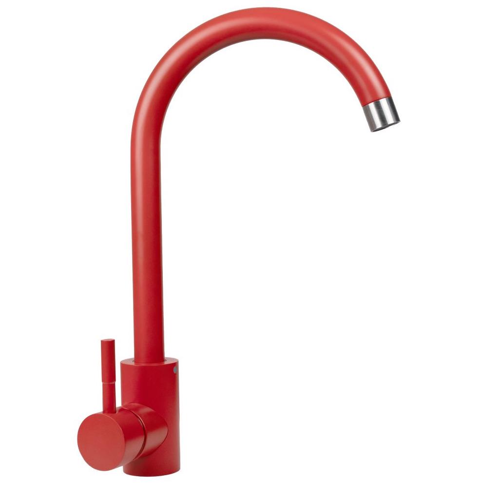 Смеситель для кухни Platinum Germece 3008A PLS-A28753 однорычажный Красный (151344)