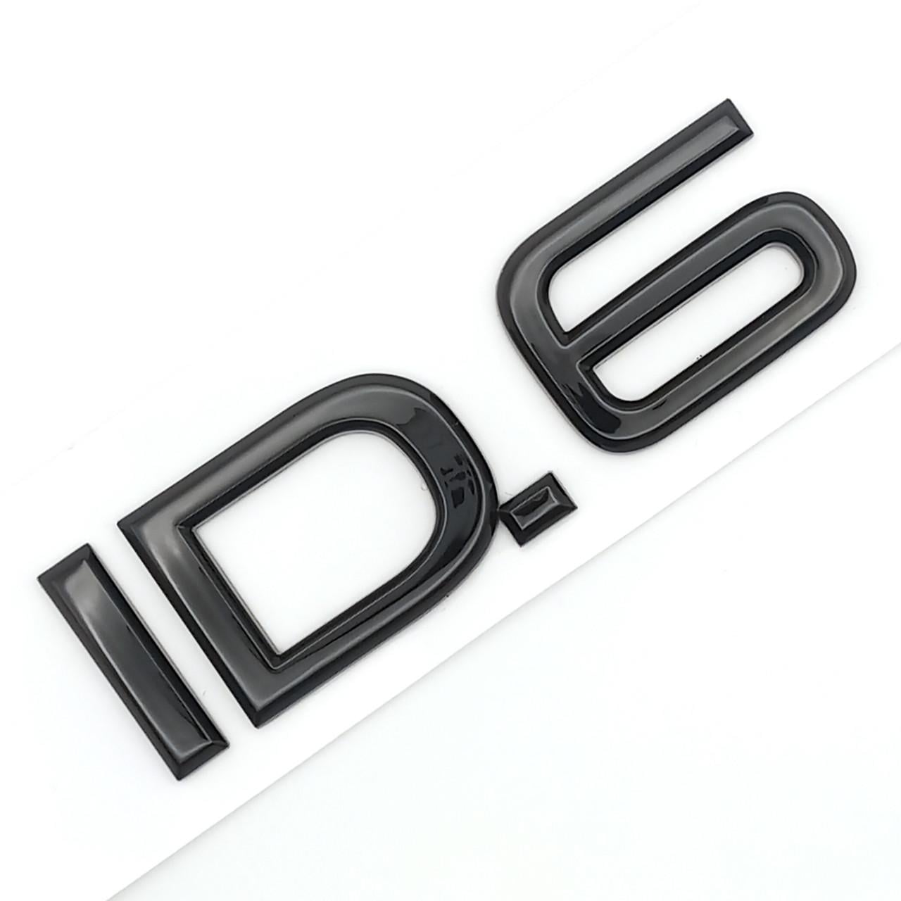 Эмблема надпись ID6 Volkswagen ABS 8,5х2,5 см Черный глянцевый (2690688687)