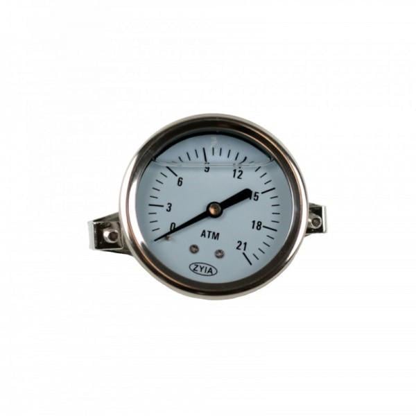 Манометр панельний гліцериновий 63 мм 10 бар 1/4' (110-0408)