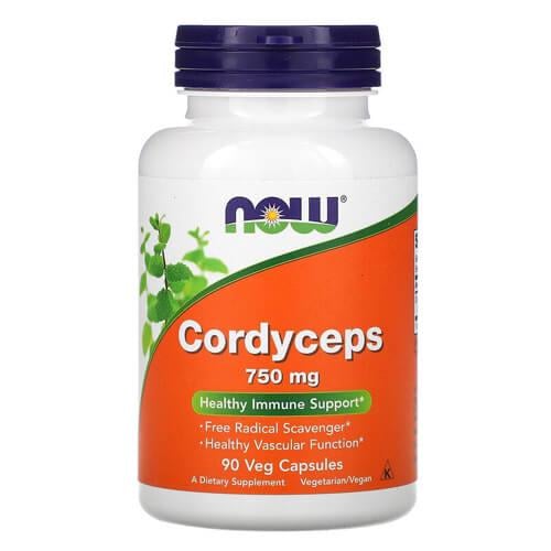 Грибы NOW Cordyceps 750 мг 90 Capsules (NOW-03005)