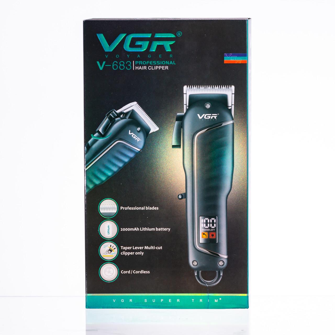 Машинка для стрижки VGR V-683 LED с насадками (7377) - фото 16 Машинка для стрижки VGR V-683 LED с насадками (7377) - фото 16