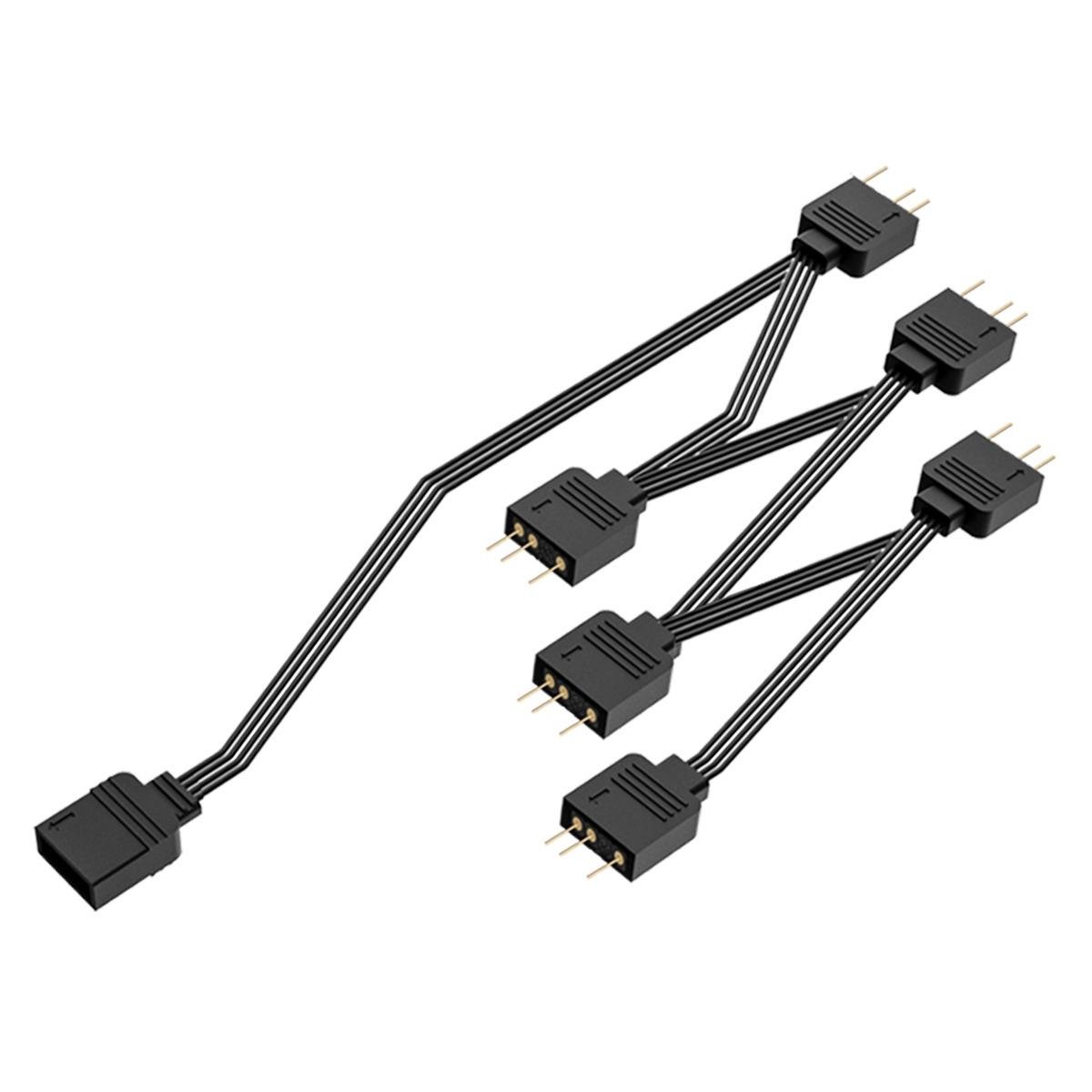 Розгалужувач живлення вентиляторів ID-Cooling FS-06 ARGB Splitter 1-6 для підключення шести ARGB вертиляторів (30492162)