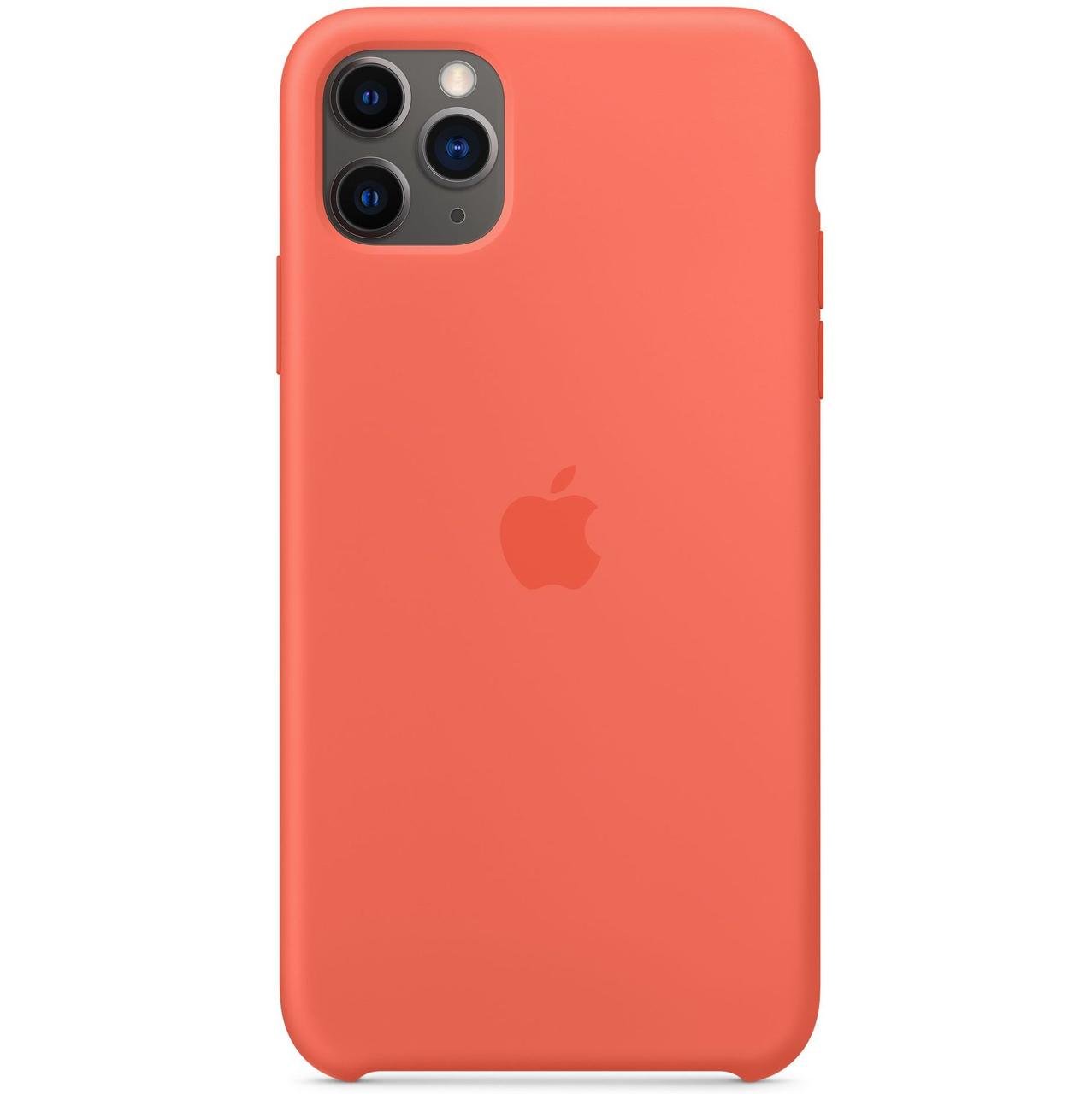 Силиконовый чехол накладка Apple Silicone Case for iPhone 11 Pro Max, Clementine (Orange) (HC)