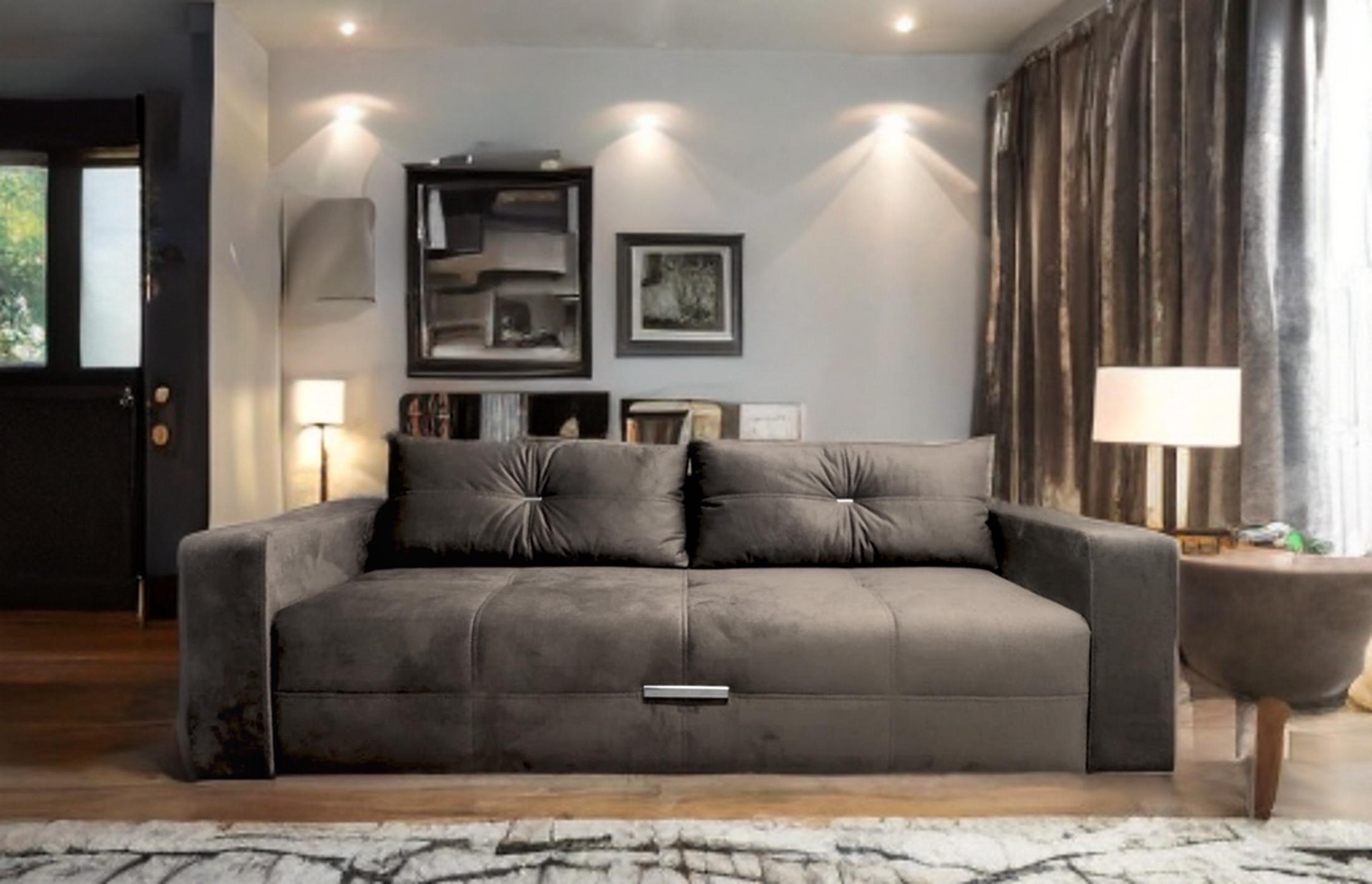 Диван RidneTut Hardy єврокнижка Emilia 15 235х102 см Мокко (434103-15) - фото 4