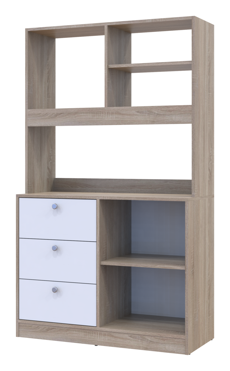 Готова кухня міні Doros Лея ДСП 100х43х171 см Дуб сонома/Білий (81359335) - фото 5