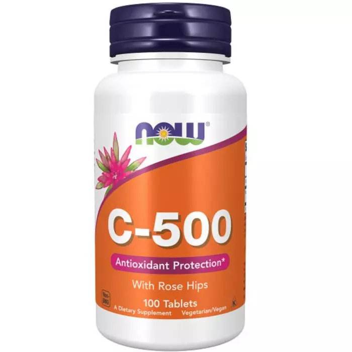 Вітамін C-500 з шипшиною Now Foods 100 таблеток (NF0670)