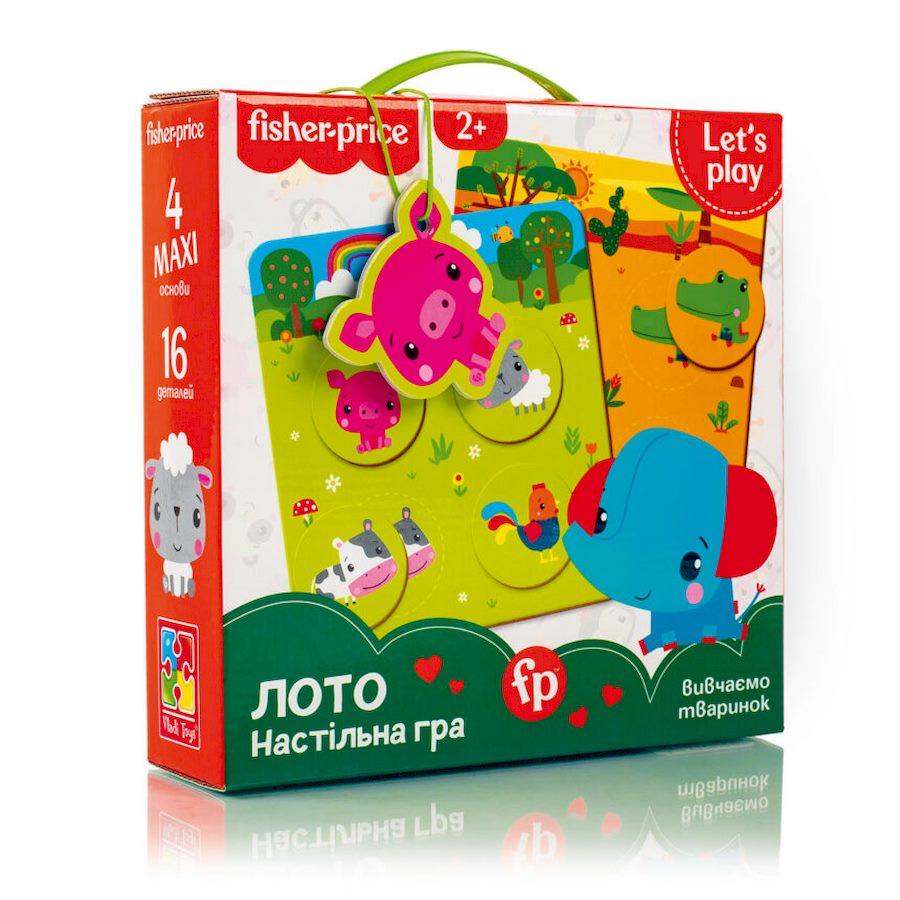 Настільна гра Vladi Toys Fisher Price Лото/Вивчаємо тварин VT2910-01 4 гральні поля (RLT35426) Настільна гра Vladi Toys Fisher Price Лото/Вивчаємо тварин VT2910-01 4 гральні поля (RLT35426)