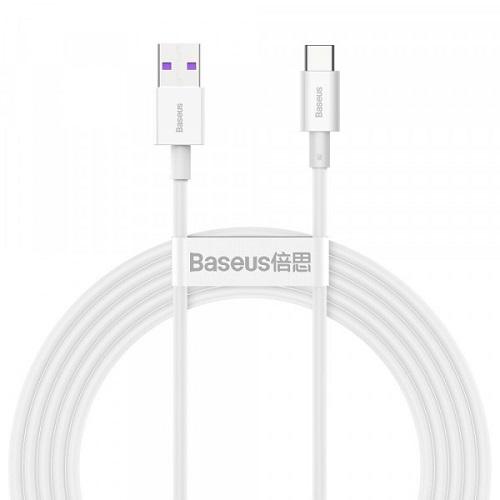 Кабель Baseus USB AM to Type-C M CATYS-A02 2 м 20V/3A 66W Superior Series Білий (10970965)
