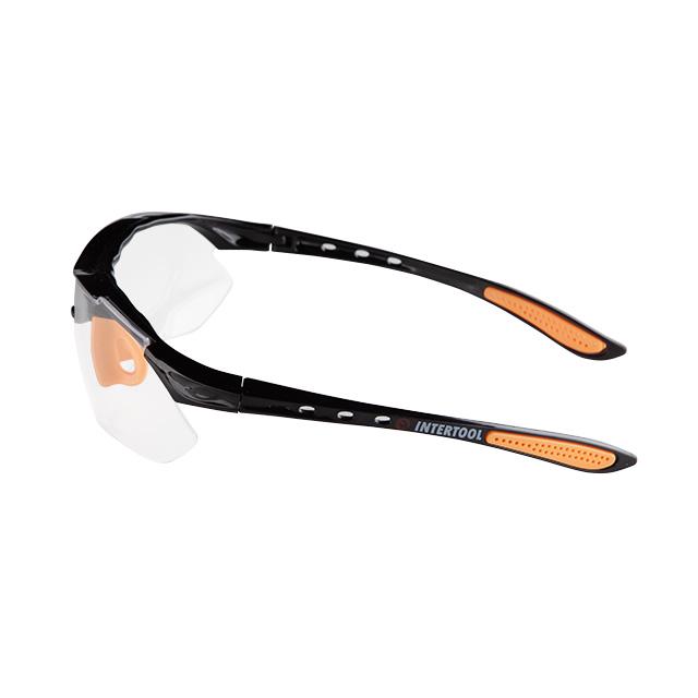 Очки защитные прозрачные линзы поликарбонатовые заушины Черный - фото 4 Очки защитные прозрачные линзы поликарбонатовые заушины Черный - фото 4