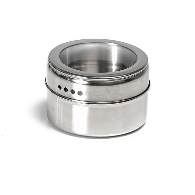 Баночка для специй из нержавеющей стали на магните 50х50 мм (ad-2445)