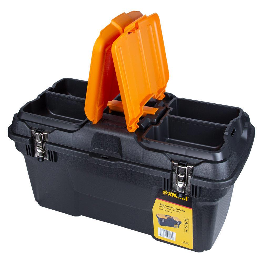 Ящик для інструментів Sigma металеві замки 582x310x234 мм (7403681) - фото 5