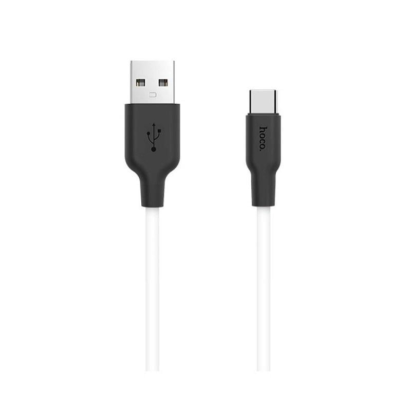 Кабель Hoco X21 Cable Quick Charge Type-C USB быстрая зарядка 1 м Белый (1962047094)