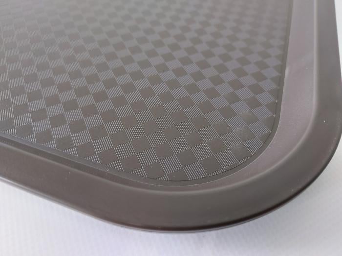 Поднос пластиковый прямоугольный для столовой 45,5х36/41,5х32х2 см (18103) - фото 3