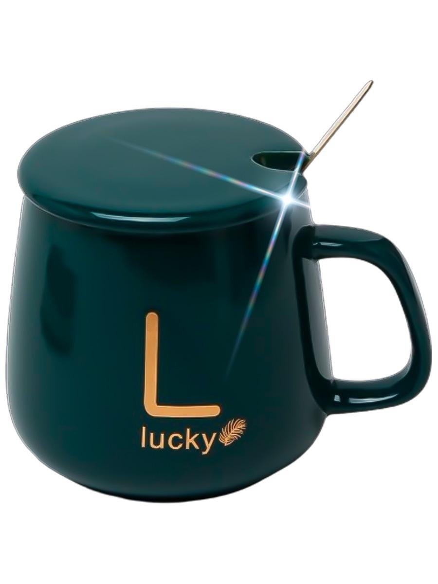 Чашка с подогревом на подставке Lucky керамическая с ложкой 400 мл Green (451864238) Чашка с подогревом на подставке Lucky керамическая с ложкой 400 мл Green (451864238)