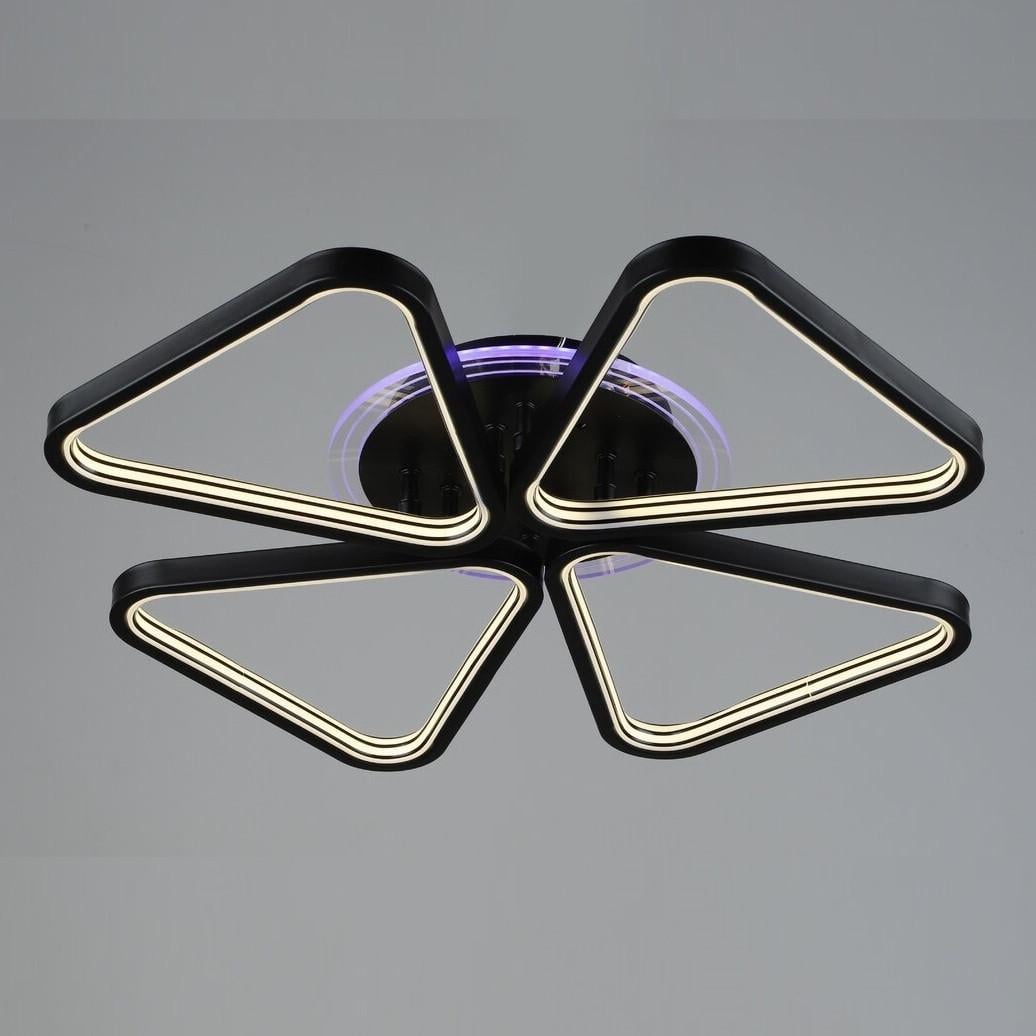 Люстра светодиодная Sirius на четыре плафона 56W 3000/6500К Черный (B YH921/4 BK) Люстра светодиодная Sirius на четыре плафона 56W 3000/6500К Черный (B YH921/4 BK)