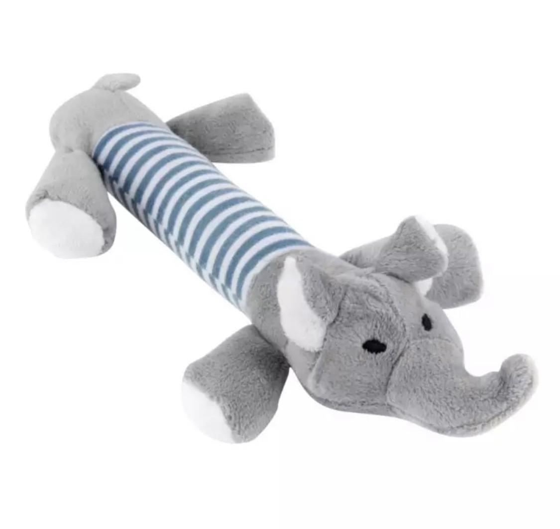 Іграшка для собак Elephant м'яка жувальна Grey