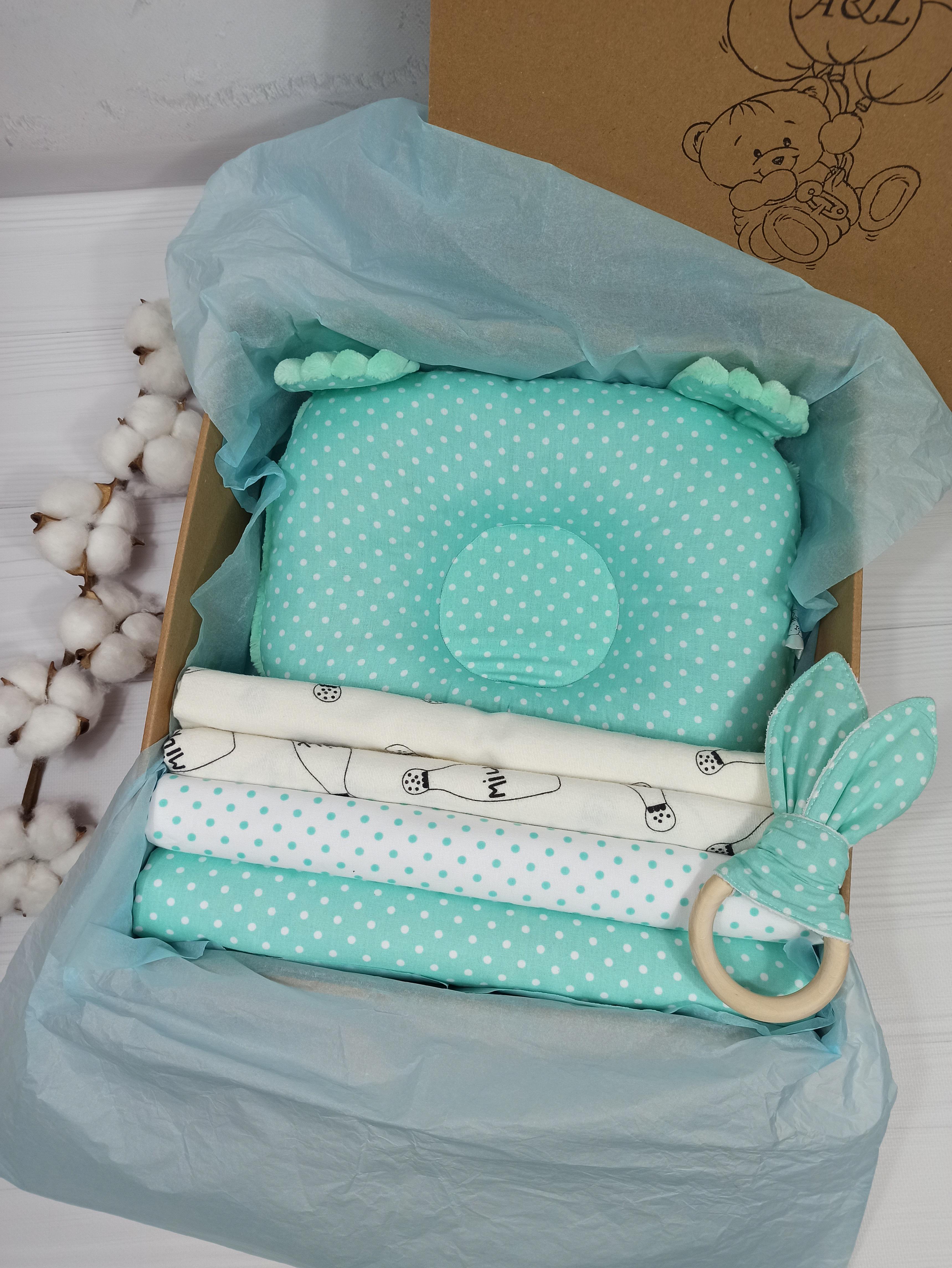 Набор пеленок a.l.babybox Бабочки 6 шт. Салатовый (18236862)