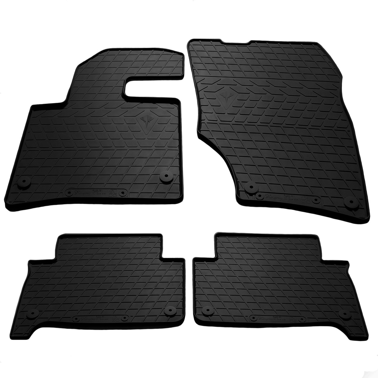 Коврики автомобильные Stingray для Audi Q7 4L 2005-2015 г. 4 шт. Черный (1535142750)