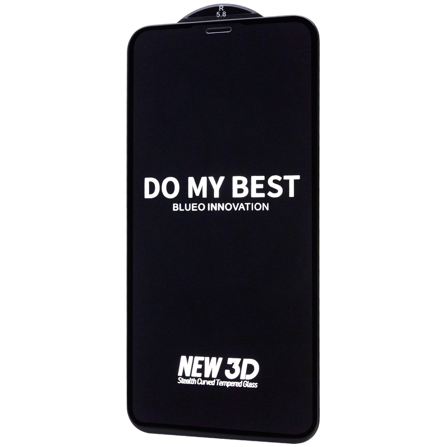 Защитное стекло Blueo Stealth Curved Tempered Glass для Apple iPhone XS Max/11 Pro Max 6,5" олиофобное/ультратонкое черная рамка (185911154)