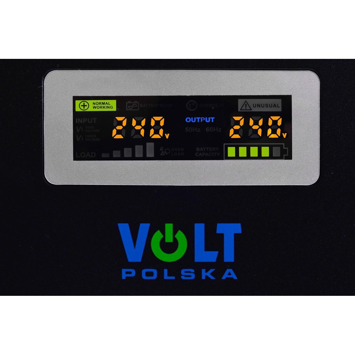 Блок бесперебойного питания Volt Polska Sinus UPS 800 з аккумулятором 55 Ah 500/800 W (36434) - фото 3