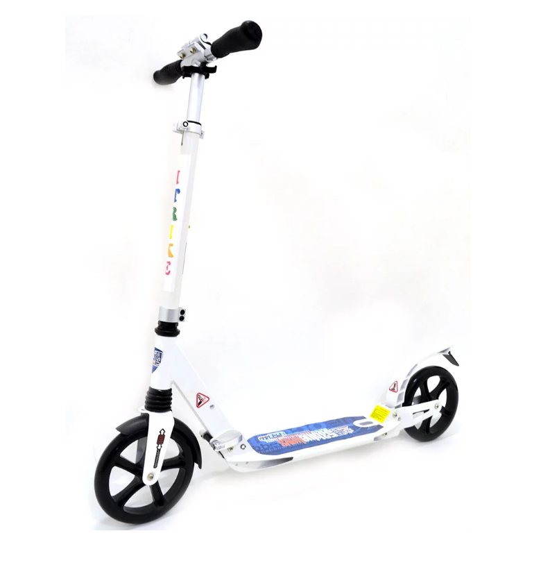 Самокат двухколесный Itrike Pro 200 мм амортизаторы Белый (2T1041-Z)