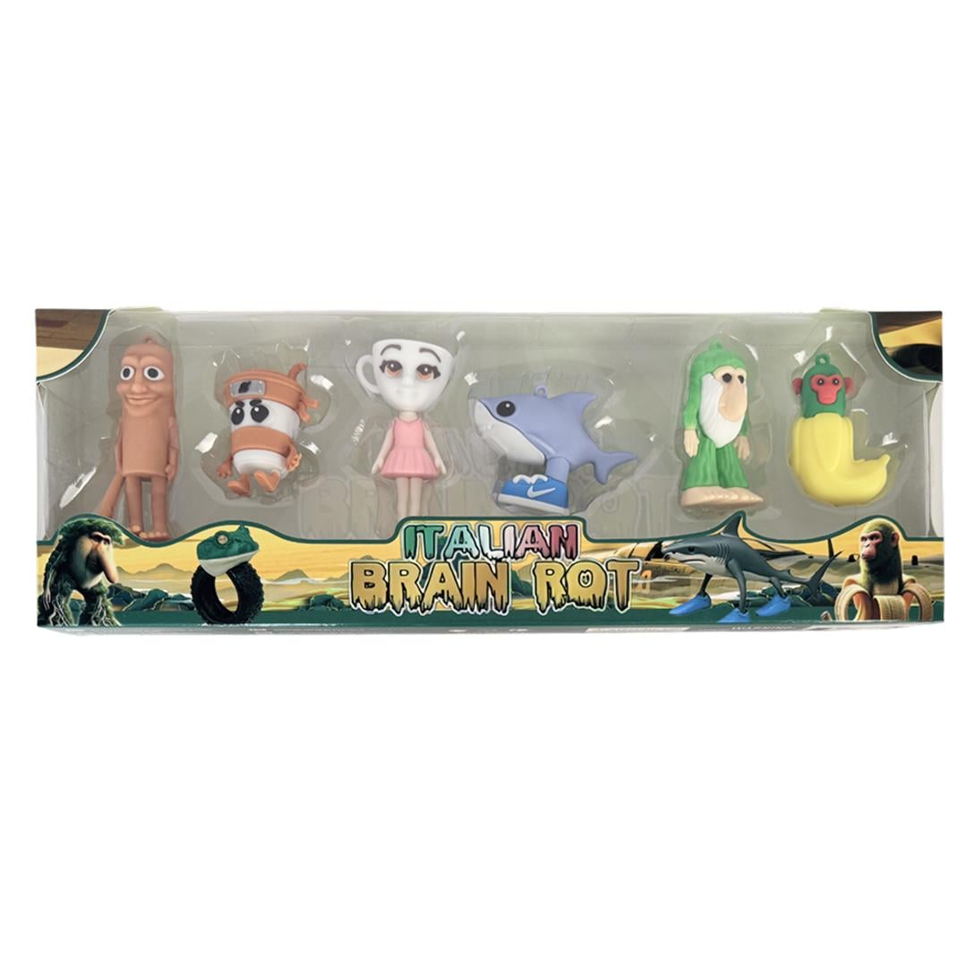 Фігурки з мема Брейнрот 8 шт. в наборі (WK20281) Фігурки з мема Брейнрот 8 шт. в наборі (WK20281)