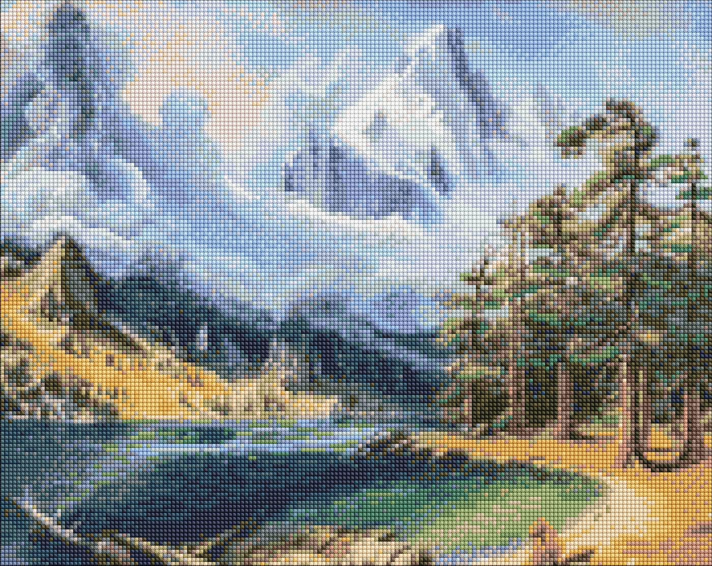 Алмазная мозаика Идейка Зимнее дыхание 40x50 см (AMO7487)