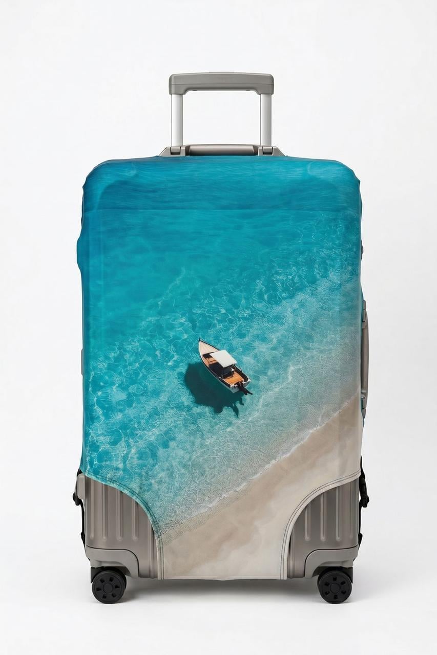 Чехол для чемодана защитный от грязи и царапин Ocean E cape CoolLo t голубой