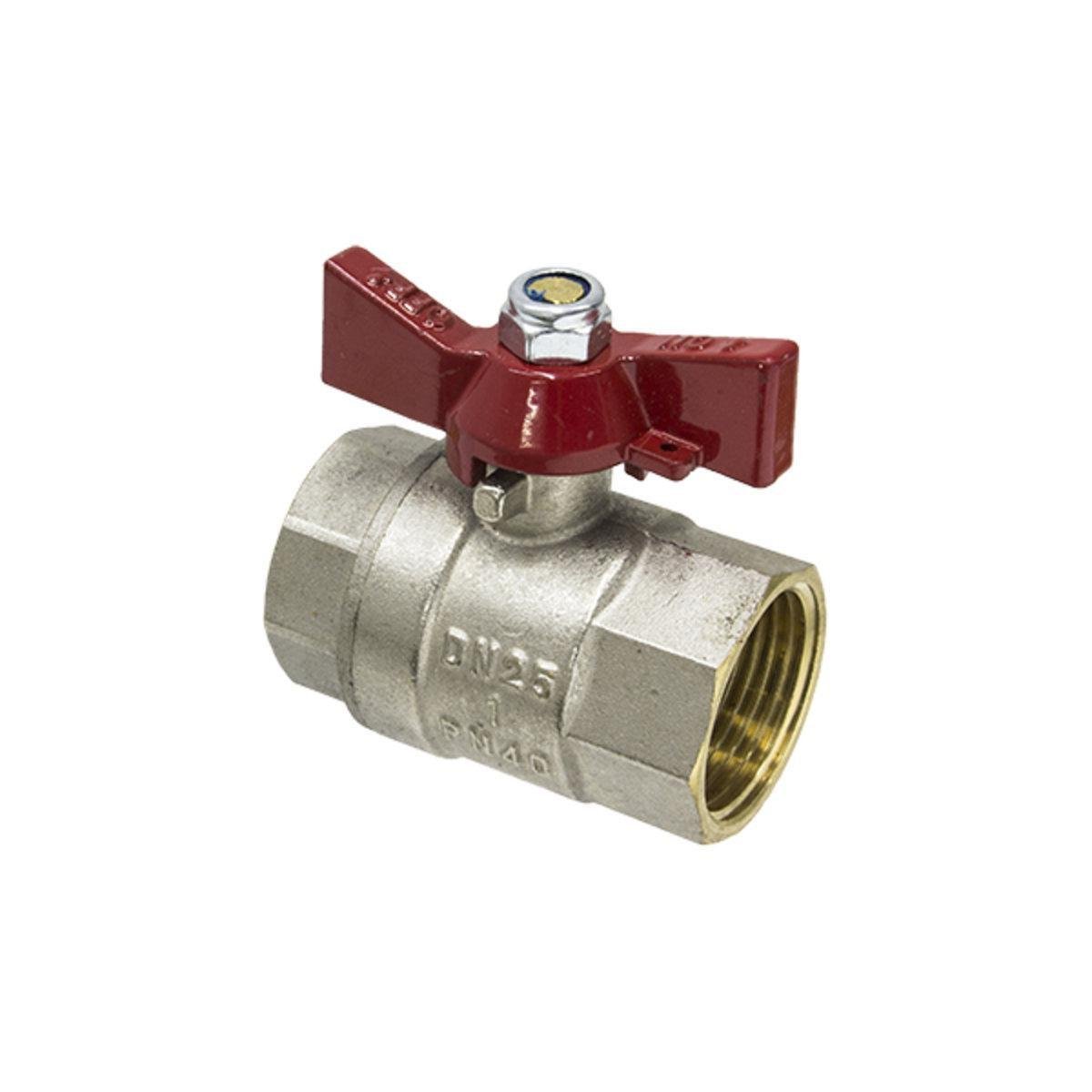 Кран шаровой Эко PN20 EKB-03 ВВ 1" бабочка (SW-47651)