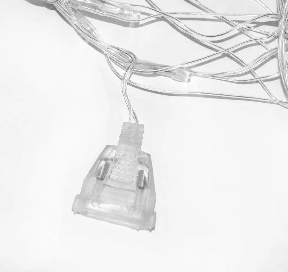 Гірлянда-сітка вулична від мережі прозорий шнур 1,5х1,5 м 120LED Різнокольоровий (1000-RV31M) - фото 7