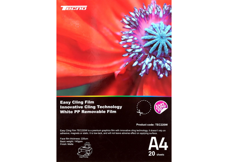 Фотопленка Tecno Easy Cling Film A4 20psc TEC220W (Tecno-A4-TEC220W) - фото 2 Фотопленка Tecno Easy Cling Film A4 20psc TEC220W (Tecno-A4-TEC220W) - фото 2