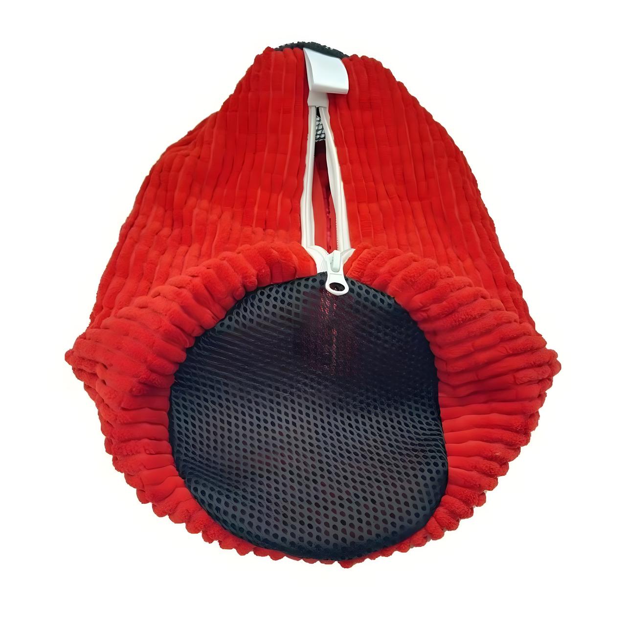 Мішок для прання взуття кросівок з мікрофіброю для пральної машини 39x19 см Червоний Мішок для прання взуття кросівок з мікрофіброю для пральної машини 39x19 см Червоний