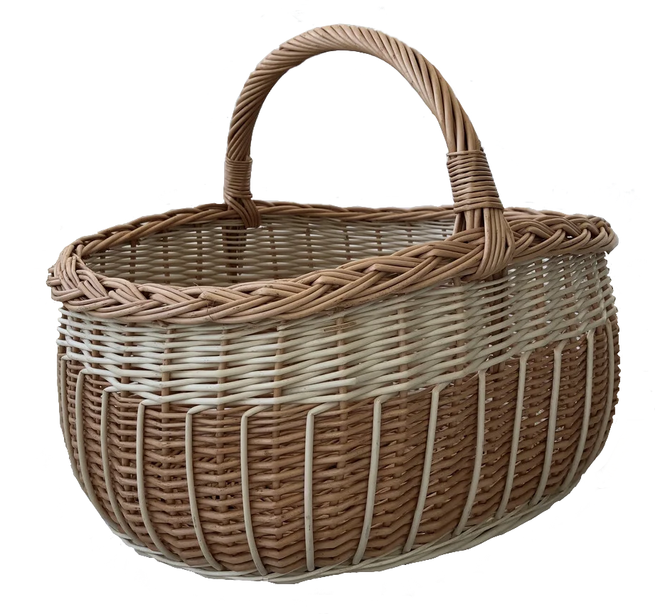 Корзина плетеная из цельной лозы 30х28 см