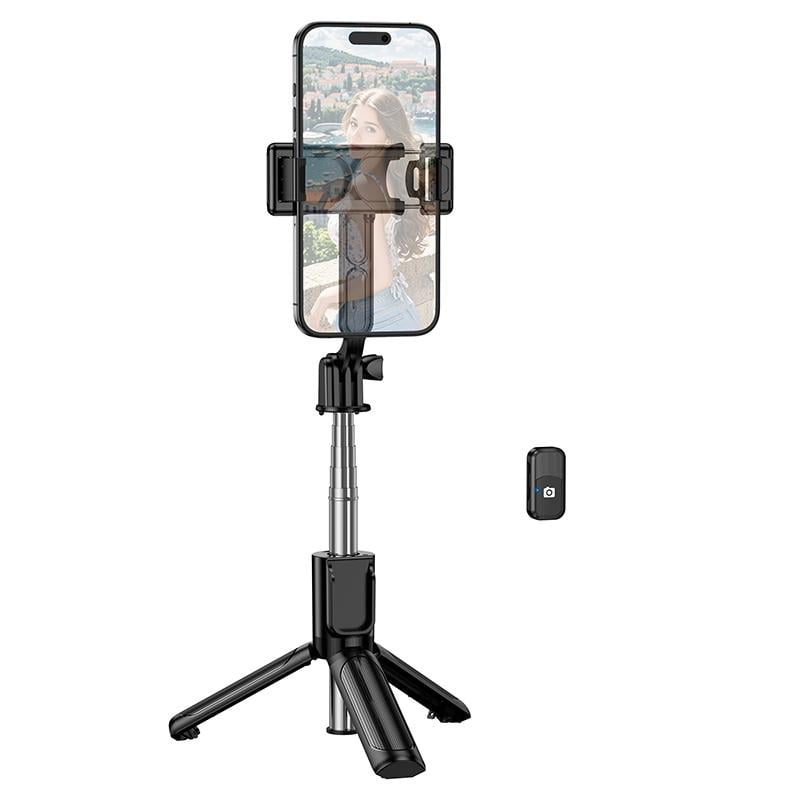 Селфі-триподBorofone BY14 Graceful mini live broadcast holder Black (6941991122958)