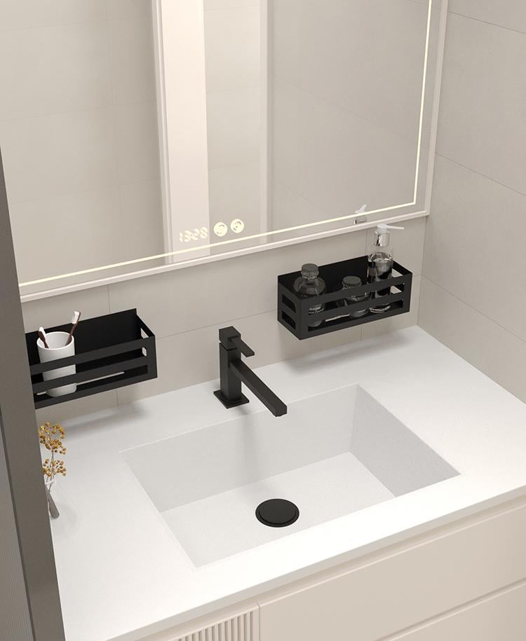 Полиця у ванну кімнату NC Home Perfo Чорний (23374135) - фото 3 Полиця у ванну кімнату NC Home Perfo Чорний (23374135) - фото 3