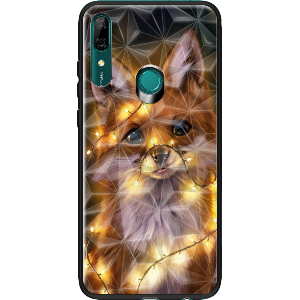 Чехол Boxface Huawei P Smart Z Рождественская лиса Черный силикон с призмой (37381-up2399-37848)