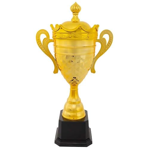 Кубок спортивный наградный SP-Sport King JZ19629-B 47х24х15 см Золотой (31807816)