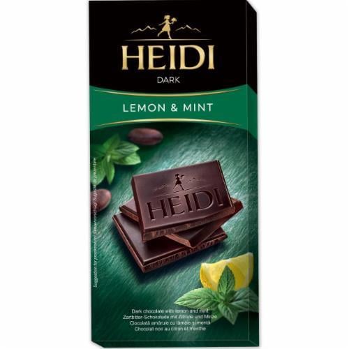 Шоколад черный Heidi Lemon&Mint 80 г (04377)