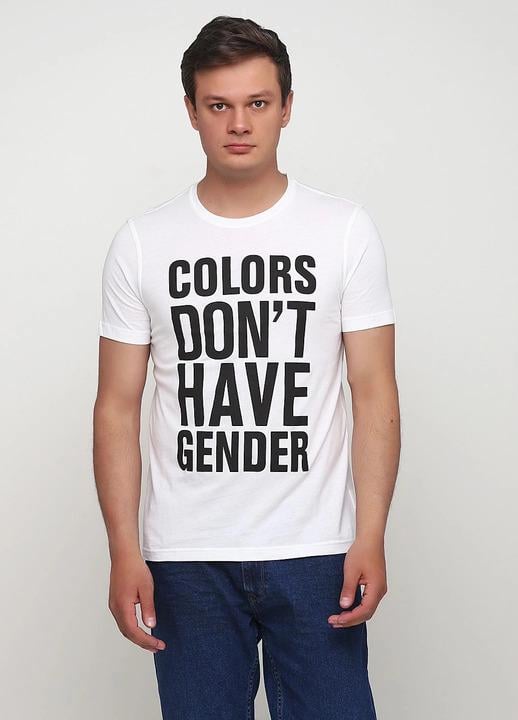 Футболка Benetton 3096J12F7x903 unisex XS Белый (162091)