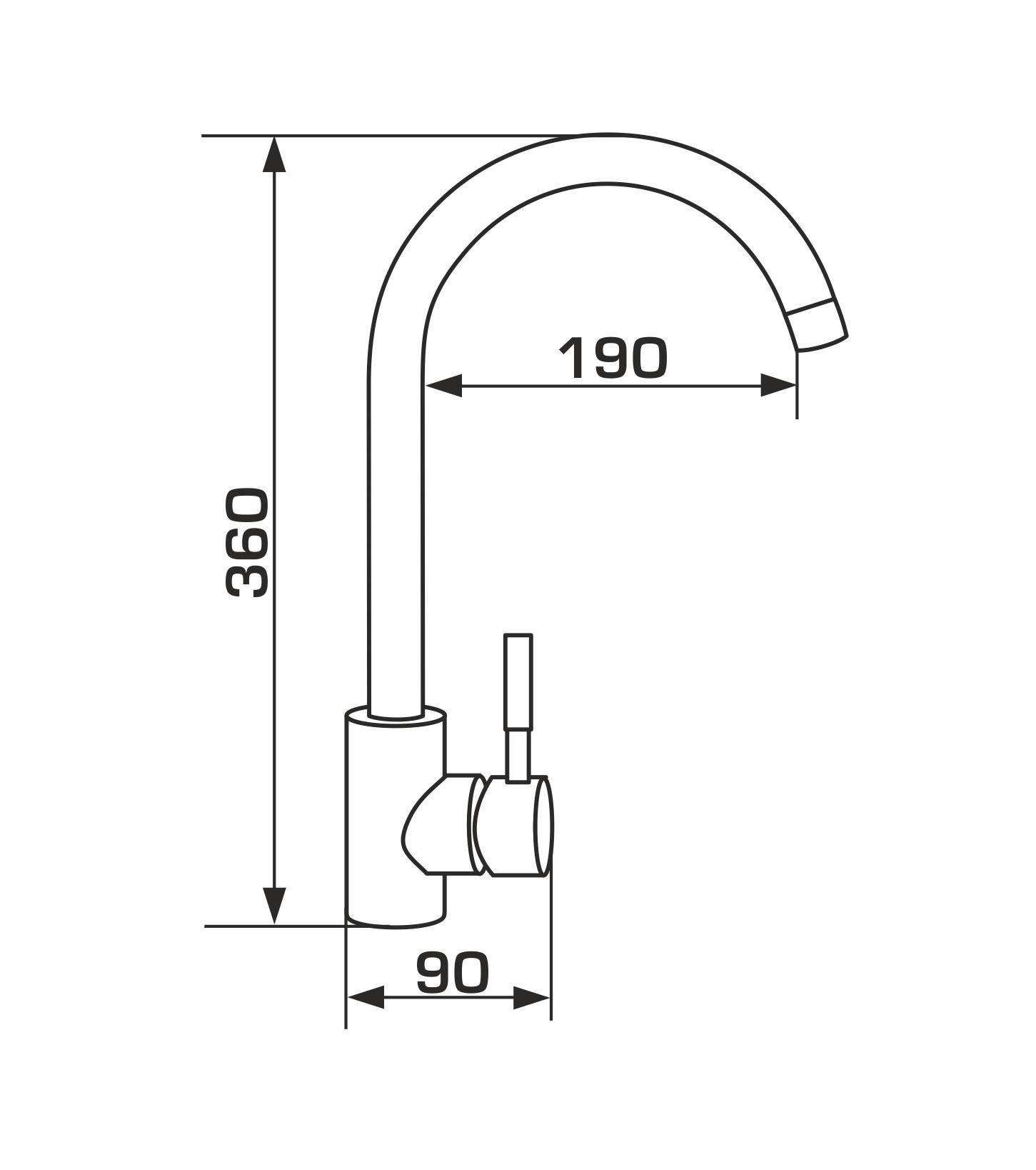 Змішувач на кухню Elche LUX PVD Gold (gz0110LPVD) - фото 7