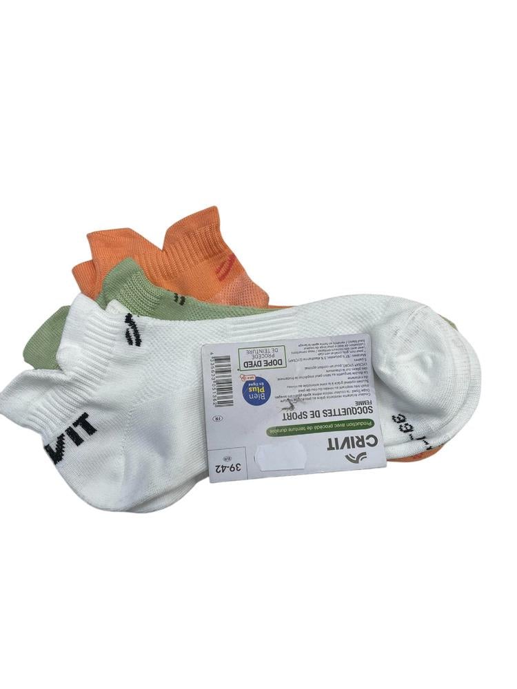 Шкарпетки Crivit 444680x02 3в1 жіночі р. 39/42 Біло-жовтогарячий Шкарпетки Crivit 444680x02 3в1 жіночі р. 39/42 Біло-жовтогарячий