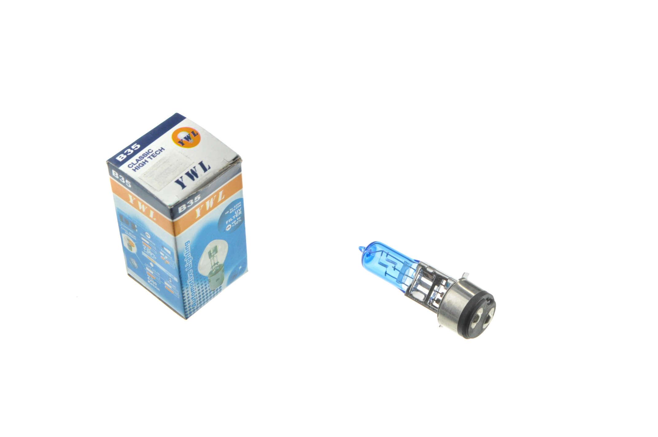 Лампа YWL BA20D 2PIN 12V 35W/35W Білий (L-186)