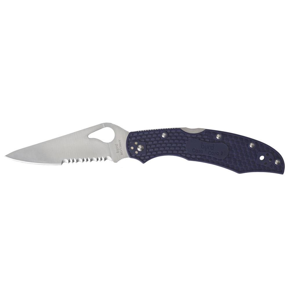 Ніж Spyderco Byrd Cara Cara 2 Serrator Blue (m323472)