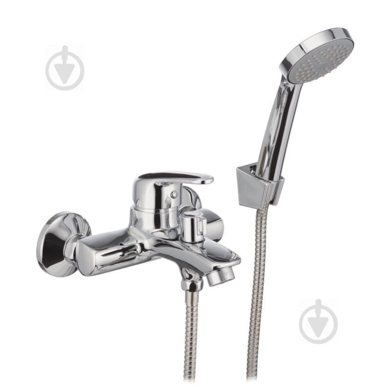 Змішувач для ванни CRON MAGIC 009 (чорна ручка) (CR0124)