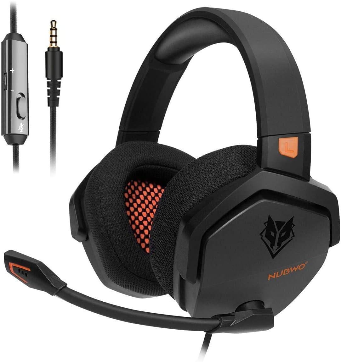 Гарнитура игровая NUBWO для PS4/Xbox/PC N11 3,5 мм Оранжевый