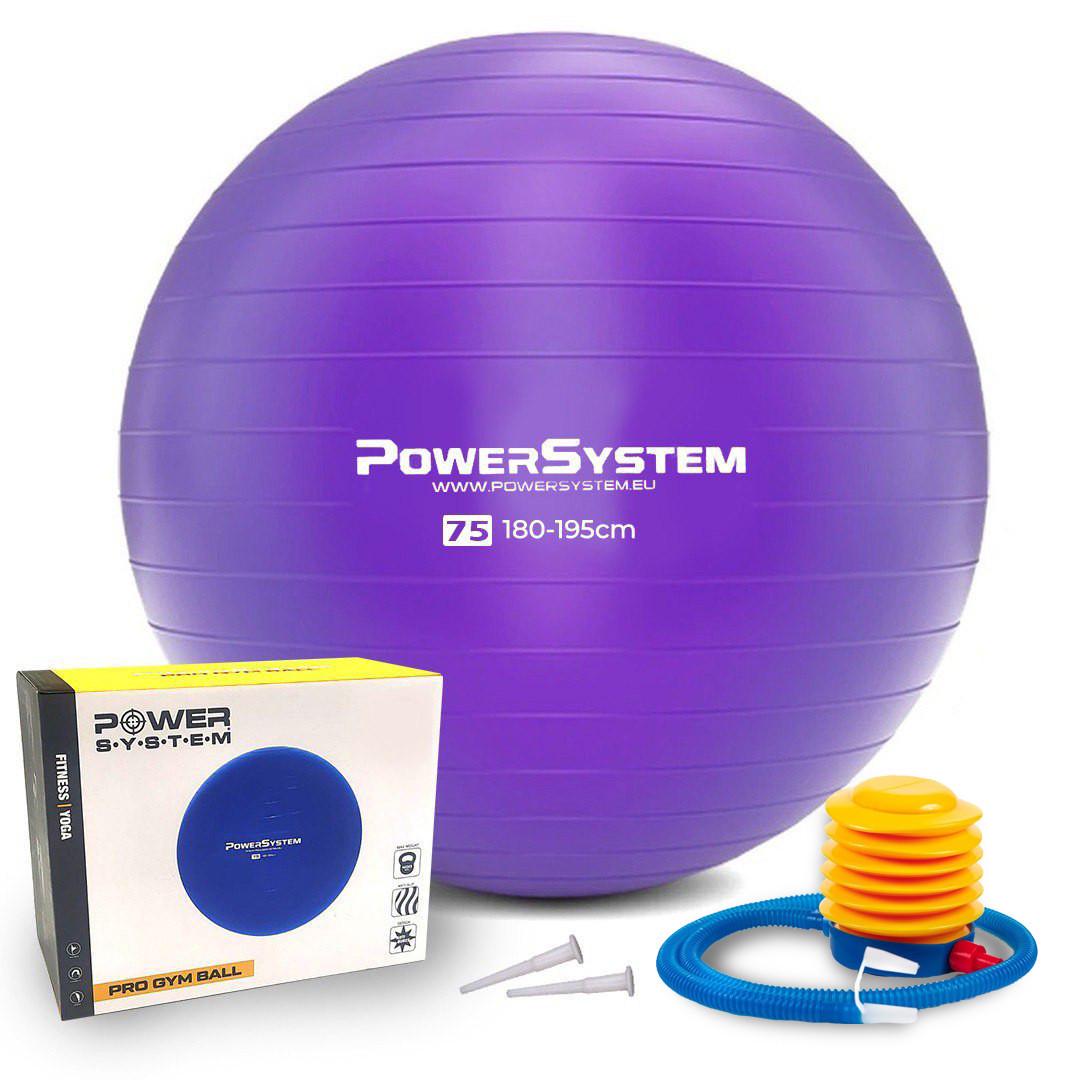 Мяч для фитнеса Power System PS-4013 PRO Gymball Ø 75 см Purple (3019793103)