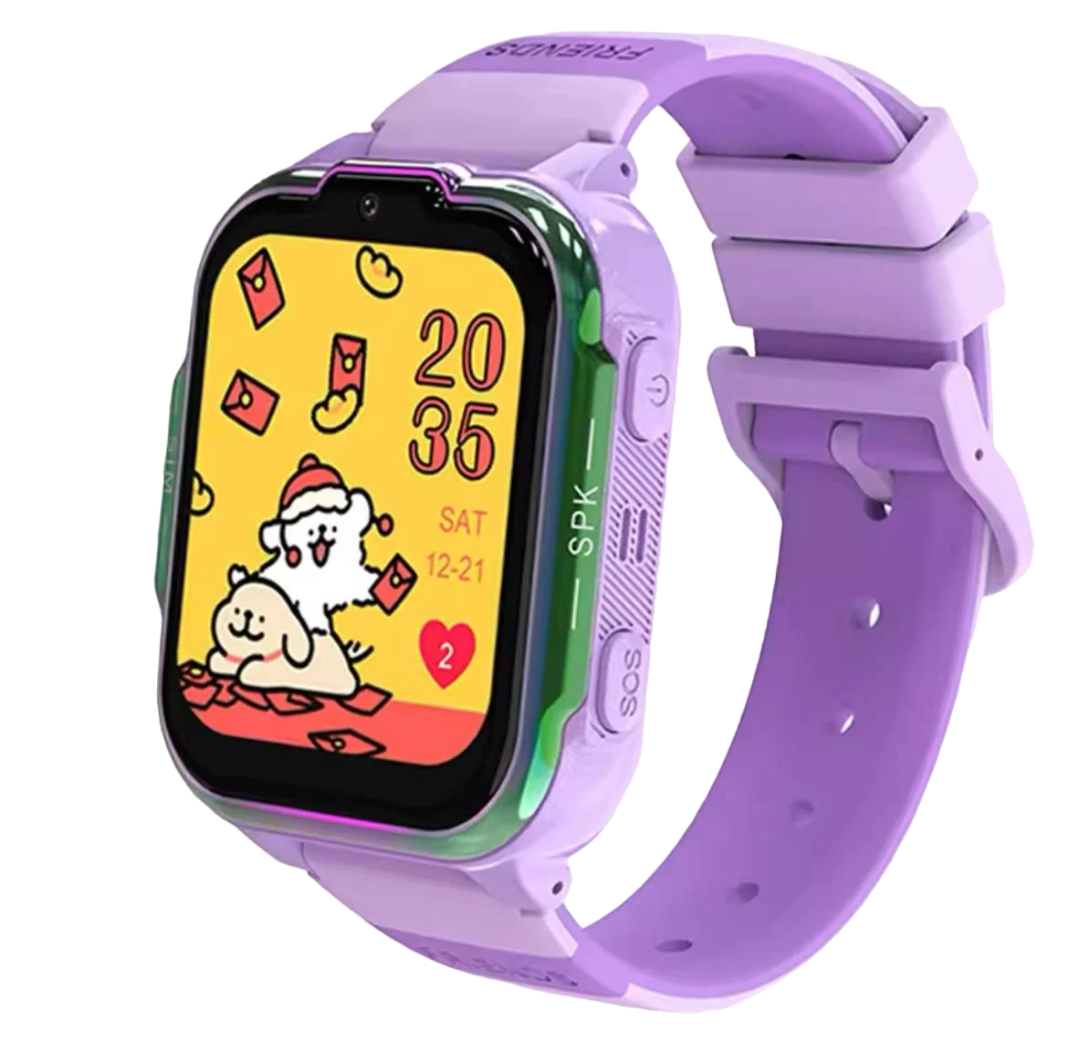 Смарт-годинник дитячий K15 з сім картою/сенсорний/4G/відеодзвінок/SOS/GPS/водонепроникний Фіолетовий